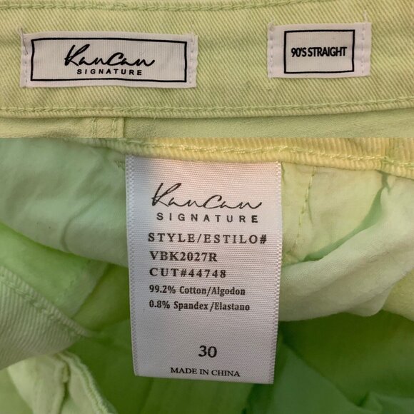 KanCan Signature 90s Straight Cargo Stretch Neon Pants Size 30 - Picture 12 of 16